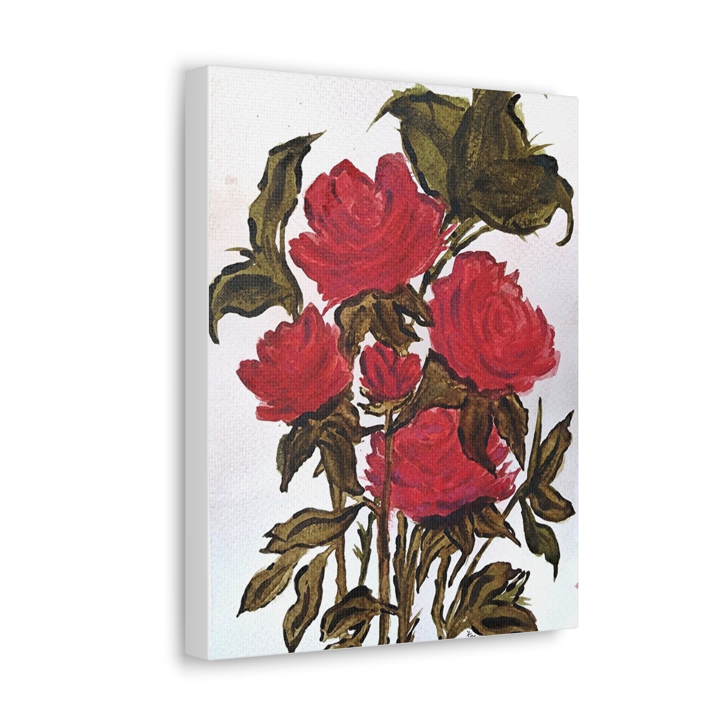 Classic Roses, on canvas