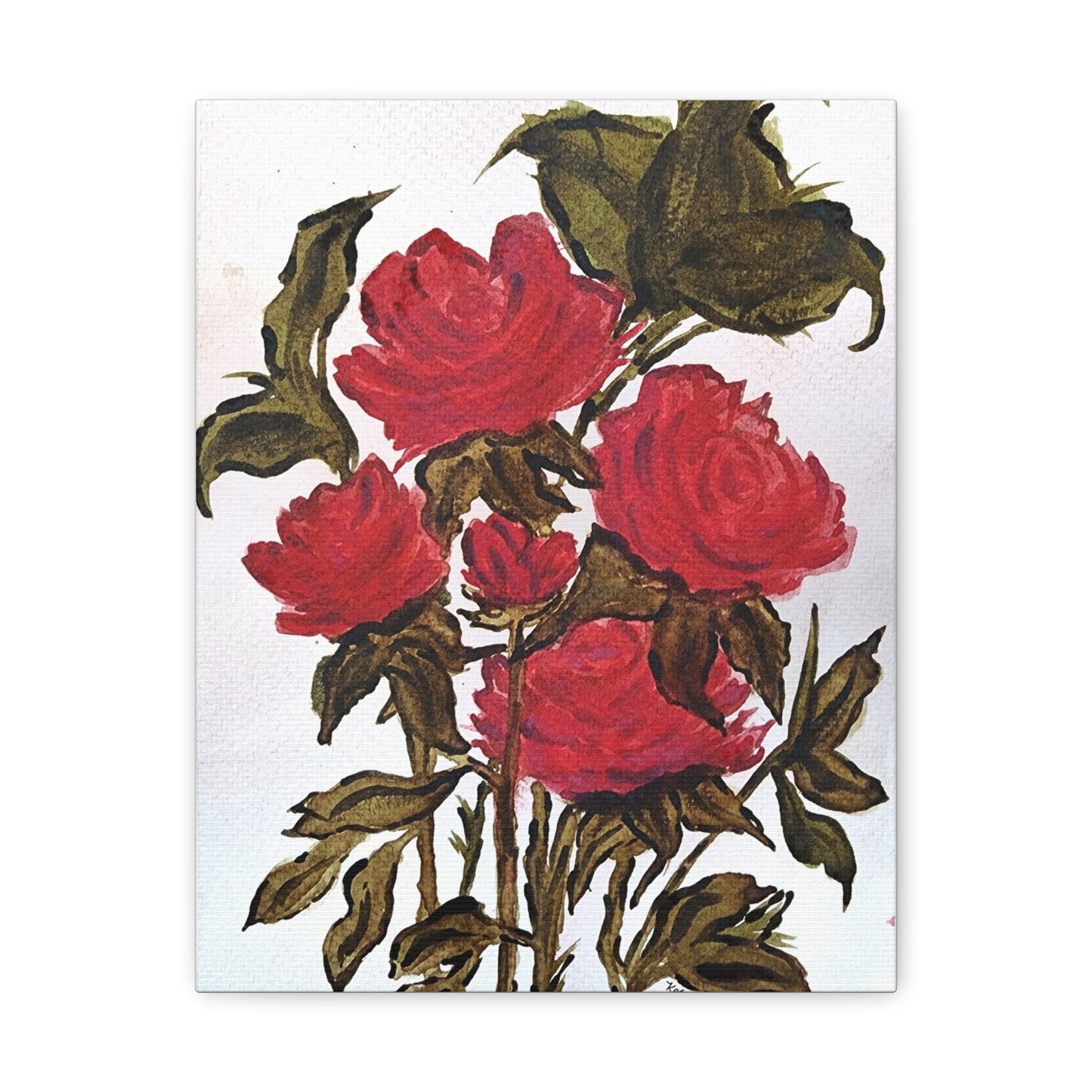 Classic Roses, on canvas